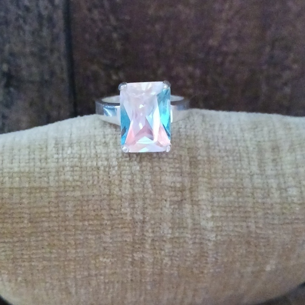 Rhinestone Silver Ring - Picture 5 of 11